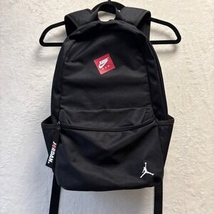 Nike Air Jordan Jumpman Black Red Backpack School Bag Gym Sports Bag